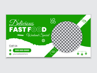 Professional Social Media Marketing Food Banner Design Template- Weekend Special Menu Food Banner Design 