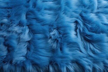 Blue plush carpet