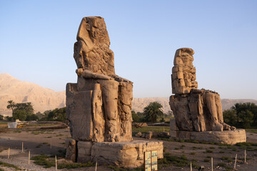 Colosses de Memnon à Louxor en Egypte