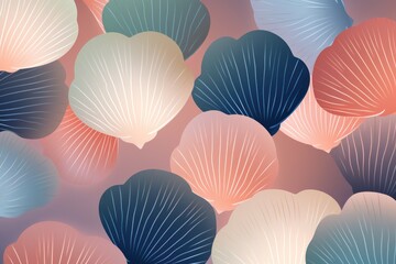darkslateblue, seashell, olive gradient soft pastel line pattern vector illustration
