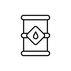 Oil tank outline icons, minimalist vector illustration ,simple transparent graphic element .Isolated on white background