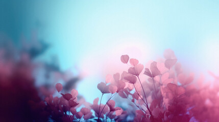 Floral background with soft focus and beautiful bokeh effect.