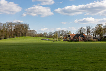 farmhouse in the field