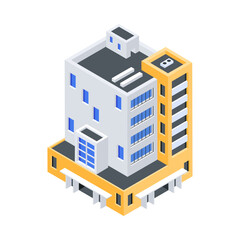  Urban Architectures Isometric Icon