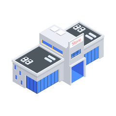 Obraz premium Urban Architectures Isometric Icon