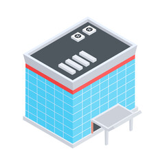 Urban Buildings Isometric Icon