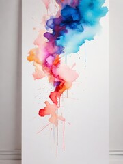 Watercolor Symphony: Light Abstract Poster