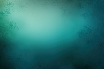 Fototapeta na wymiar darkturquoise soft pastel gradient modern background with a thin barely noticeable floral