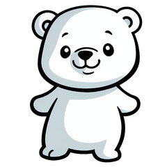 Fototapeta premium Cute Animals Art of Polar Bear