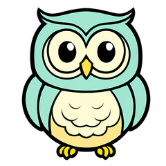Cute Animals Art of Owl
