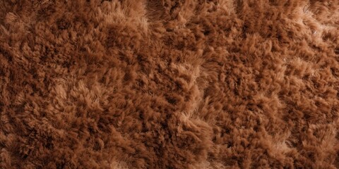 Brown plush carpet close-up photo