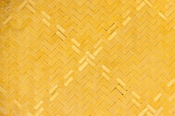 Bamboo basketry pattern close up. Pattern of woven seagrass basket, close up woven bamboo pattern, Wicker work bamboo texture.Bamboo basketry pattern of sticky rice contain