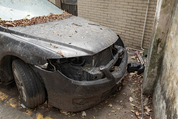 broken car in the outdoor