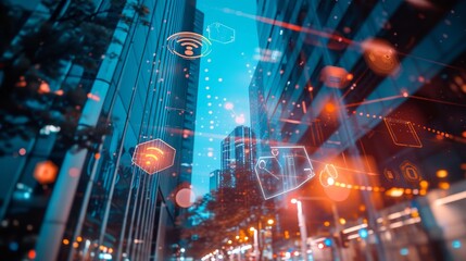 Obraz premium Innovative Signals: Wireless Signs Shaping Tomorrow