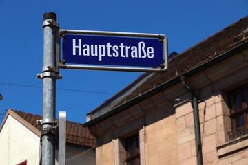 Obraz premium Erlangen Hauptstrasse street