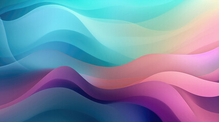 Obraz premium Abstract background with smooth wavy lines in blue and pink colors.