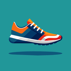 Running Shoes Vector Illustration on an Isolated Background