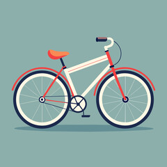 Vector Bicycle on an Isolated Background