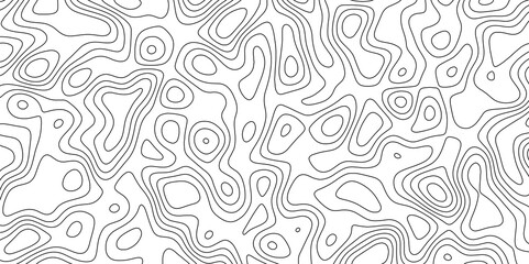 abstract white wave paper curved reliefs background. Topography map pattern, Geographic curved, vector illustration. seamless textrue, vintage waves. Panorama view multicolor wave curve line.	