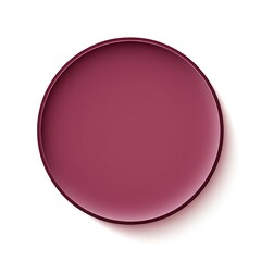 Burgundy round circle isolated on white background