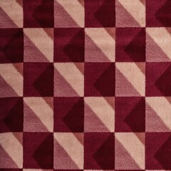 Burgundy square checkered carpet texture