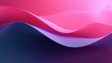 Abstract background with smooth lines in pink and blue colors.