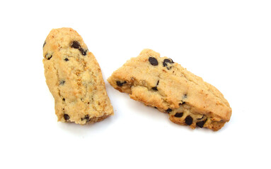 Sweet cookies isolated on a white background