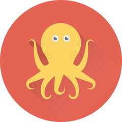 Octopus Vector Icon 