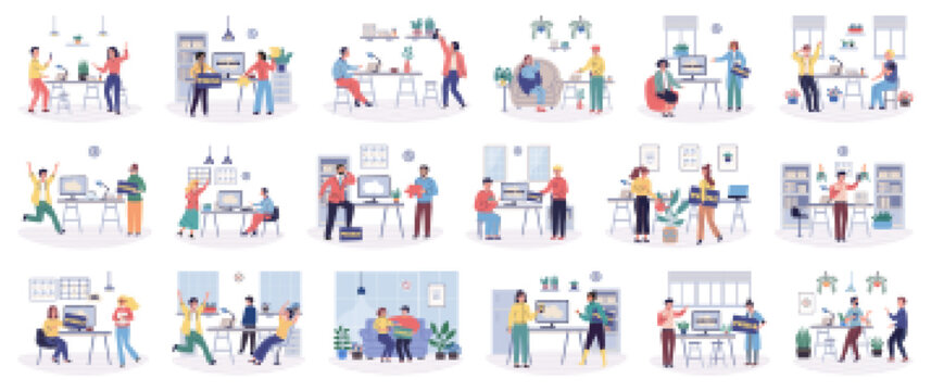 Office rest vector illustration. The office rest concept highlights value creating peaceful and rejuvenating workplace Finding moments rest and relaxation in office promotes sense simplicity and calm