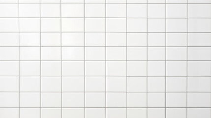 Clean white ceramic tile wall texture for bathroom and kitchen - obrazy, fototapety, plakaty