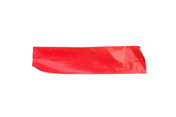 Red sticker paper tape. High quality tape. isolated on white background. PNG