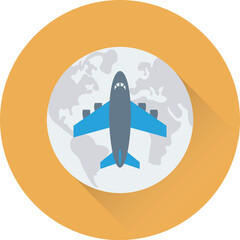 Obraz premium Airplane Vector Icon