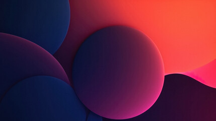 Abstract background of blue and red circles.  .