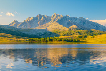 Fototapeta premium nature, mountains, landscape, lake, reflection
