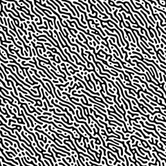 Psychedelic Frantic Radial Pattern Vector Violet Purple Abstract Background. Turing Diffusion Effect Trippy Hypnotic Abstraction Panoramic Wallpaper. Rave Style Bizarre texture. vector illustration