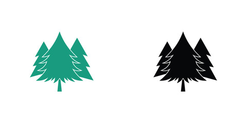 Obraz premium Simple pine tree logo design with unique concept| premium vector