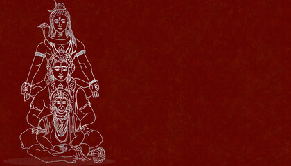 Shiv Ram with Hanuman refers to a traditional depiction or concept within Hinduism