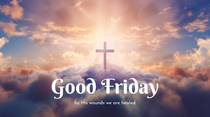 Blessed good friday, faith and celebration concept digitally generated image