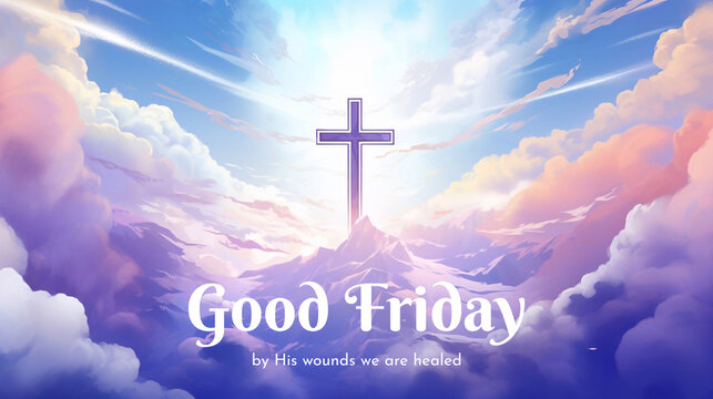 Blessed good friday, faith and celebration concept digitally generated image