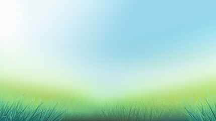 Fototapeta na wymiar Beautiful green meadow and blue sky background.