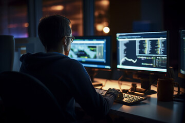 Professional workers at workspace office managers confident successful people Generative AI