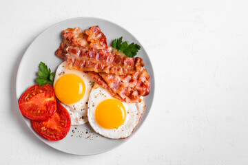 Breakfast Fried Egg and Bacon