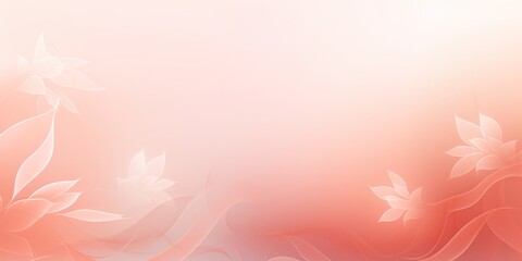 Fototapeta na wymiar lightcoral soft pastel gradient modern background with a thin barely noticeable floral ornament