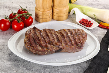 Rib eye steak grilled beef