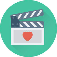 Fototapeta premium Clapper Vector Icon