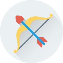 Cupid Bow Vector Icon