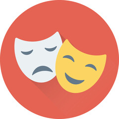 Theater Mask Vector Icon