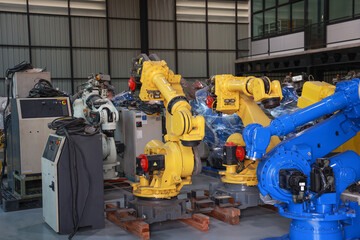 Automated Robotic Manufacturing in Industrial Plant