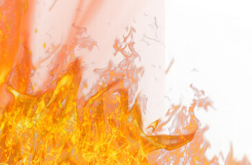 Fototapeta premium Fire flame, transparent
