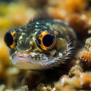Exotic Beauty: Macrophoto of the Hairy Goby